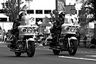Black & White Police on Motorcycles preview